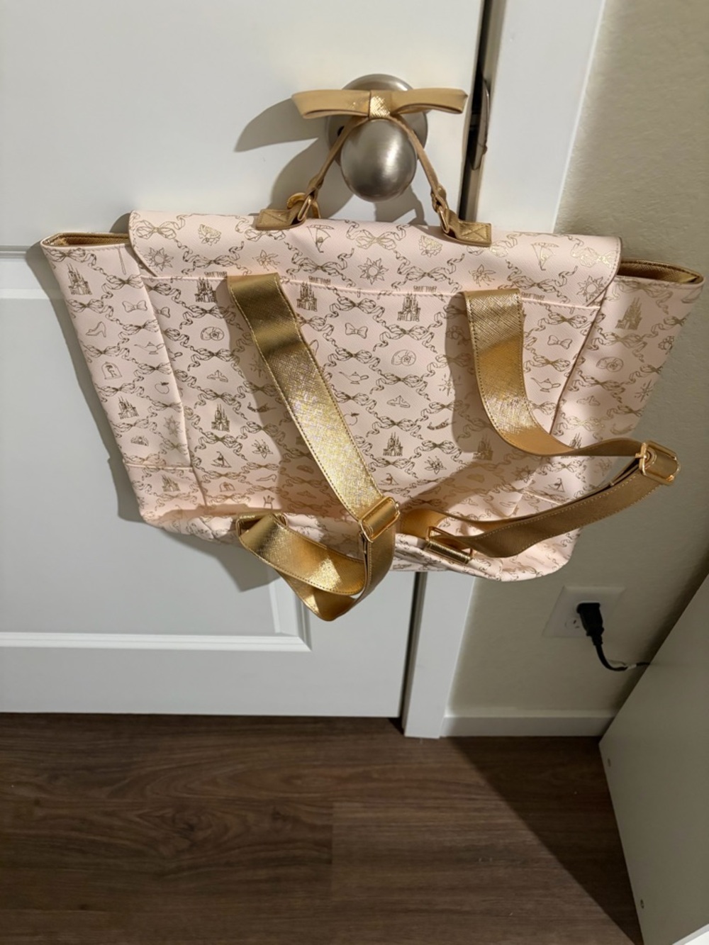 Bath & Body Works Light Pink Tote with Gold Charm - Picture 2 of 4
